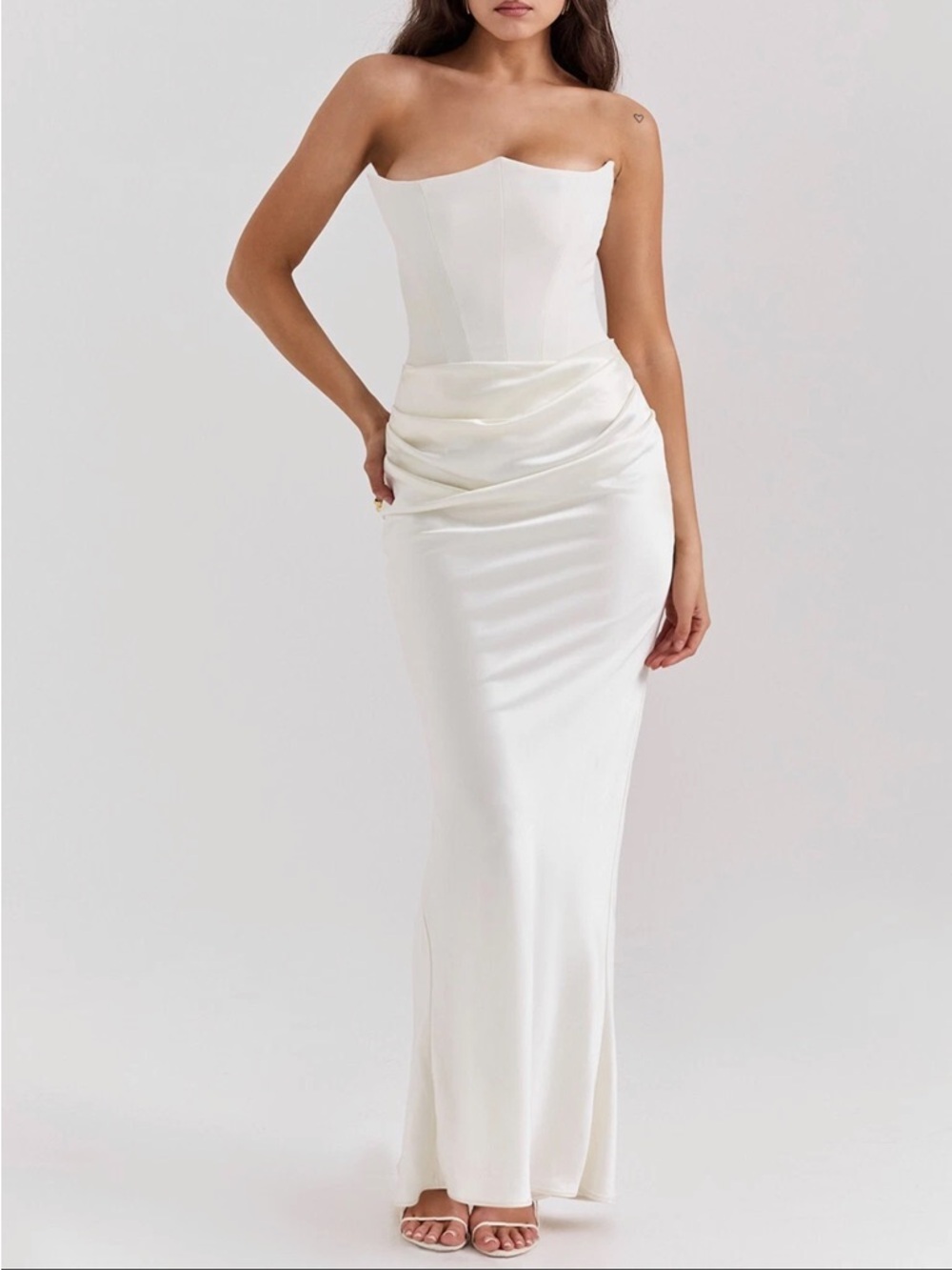 House of CB Persephone white / Ivory Strapless dress